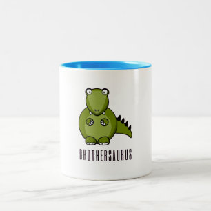 Tasse 2 Couleurs Frère, grand frère, dinosaure, grand frère,