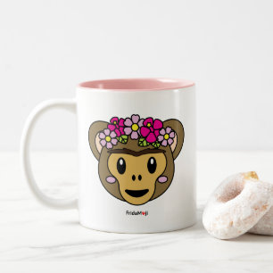 Tasse 2 Couleurs Frida Kahlo FridaMoji - singe