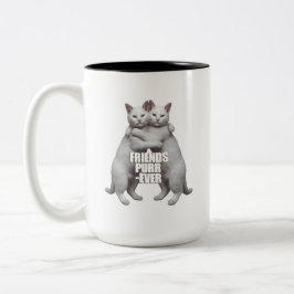Tasse 2 Couleurs Friends Purr-Ever
