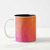 Fuchsia Rose Orange & Or Mandala Glam Indien