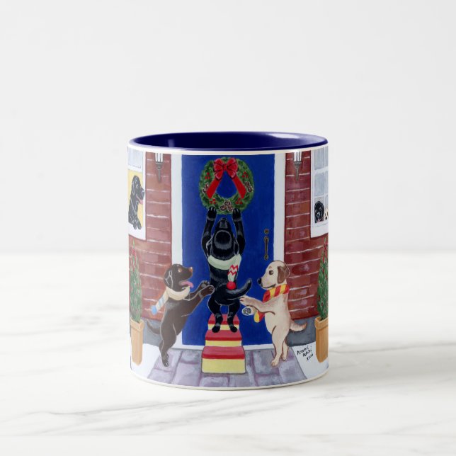 Tasse 2 Couleurs Fun de Noël (Centre)