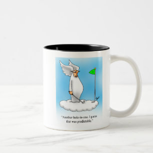 Tasse 2 Couleurs Funny Angel Golf Humour Mug!