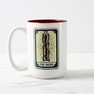 Tasse 2 Couleurs Funny Bacon Tarot Card