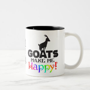 Tasse 2 Couleurs FUNNY CHAT GOATS Rends-moi heureux