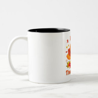 Tasse 2 Couleurs Funny Dachshund Chien Thanksgiving Automne Automne