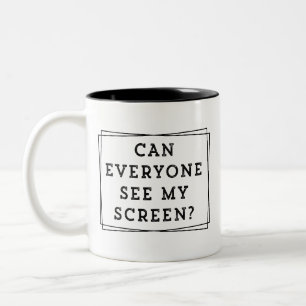 Tasse 2 Couleurs Funny Display sharing, Est-ce que tout le monde pe