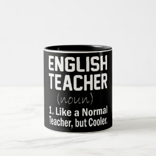 Tasse 2 Couleurs Funny Enseignant Anglais