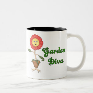 Tasse 2 Couleurs Funny Garden Diva