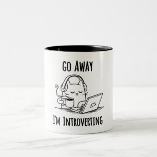 Tasse 2 Couleurs Funny Go Away Je vous présente