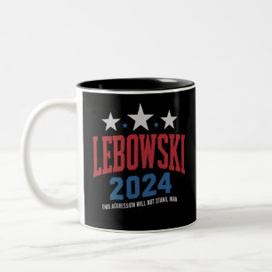 Tasse 2 Couleurs Funny Lebowski Élection politique Vote 2024