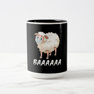 Tasse 2 Couleurs Funny Quarantine Mask Sheep Cadeaux tendance