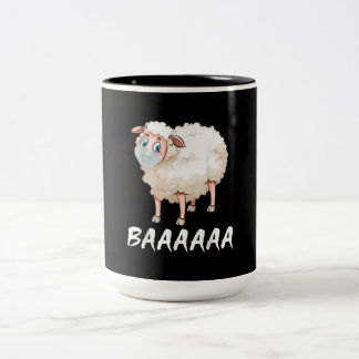 Tasse 2 Couleurs Funny Quarantine | Mask Sheep Cadeaux tendance