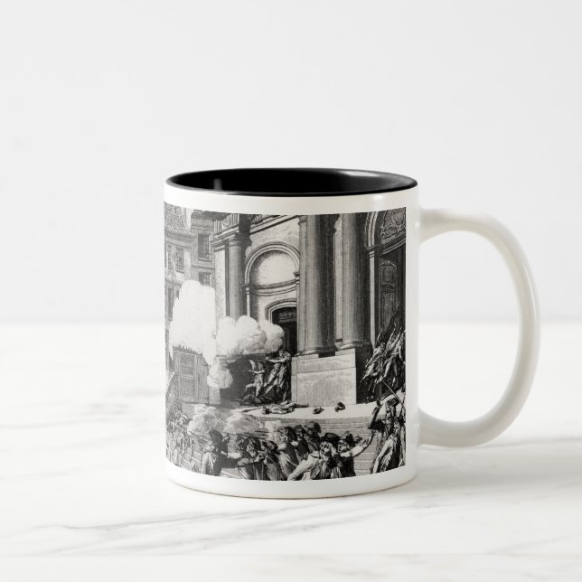 Tasse 2 Couleurs Fusillade avant église de St Roch à Paris (Droit)