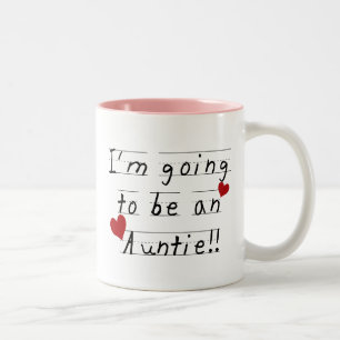 Tasse 2 Couleurs Future tante Kid Print Tshirts et cadeaux