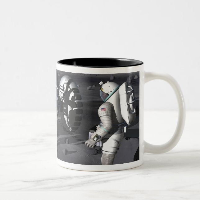 Tasse 2 Couleurs Futures missions d'exploration spatiale (Droit)