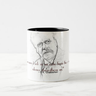 Tasse 2 Couleurs G.K. Chesterton sur le silence