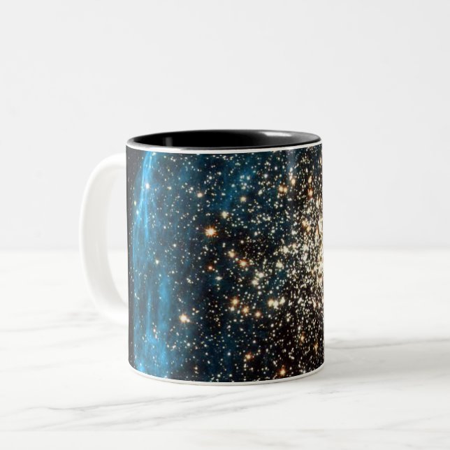 Tasse 2 Couleurs Galaxy NGC 1850 Star Clusters Magellanic Cloud (Devant gauche)