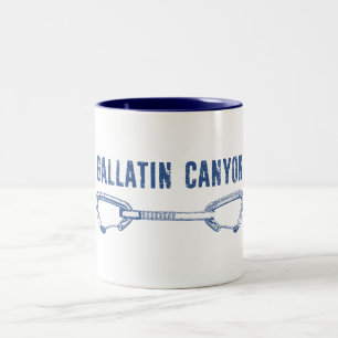 Tasse 2 Couleurs Gallatin Canyon Montana Escalade Tire-cliquet