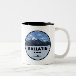 Tasse 2 Couleurs Gallatin Range Montana Wyoming Camping