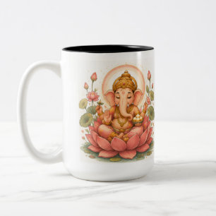 Tasse 2 Couleurs Ganesha Lotus Ganesh Chaturthi Festival