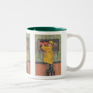 Tasse 2 Couleurs Garçon en Raincoat