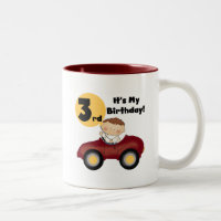 Garçon en voiture rouge 3e anniversaire T-shirts e