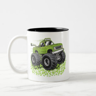 Tasse 2 Couleurs Garçon Saint-Patrick Enfant Chanceux Monster Truck