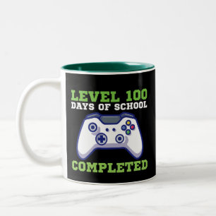 Tasse 2 Couleurs Garçons Niveau 100 Jours d'école terminés 