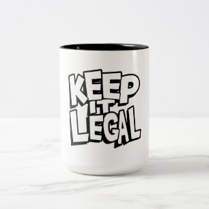 Tasse 2 Couleurs Garde It Légal Coffee Coupe Novelty Drinkware