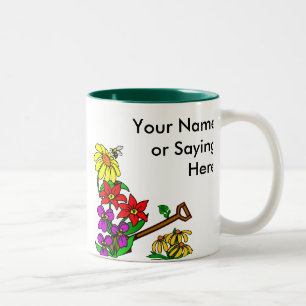 Tasse 2 Couleurs Gardener Personnalisé Dit