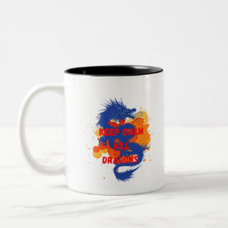 Tasse 2 Couleurs Gardez calme tuez les dragons