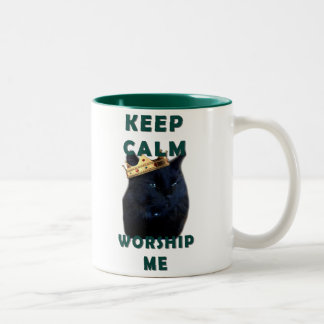 Tasse 2 Couleurs Gardez le calme et adorez-moi