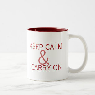 Tasse 2 Couleurs Gardez le calme et continuez