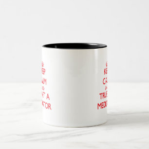 Tasse 2 Couleurs Gardez le calme et faites confiance à un médiate