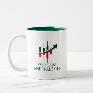 Tasse 2 Couleurs Gardez Le Calme Et Le Commerce Sur La Musique
