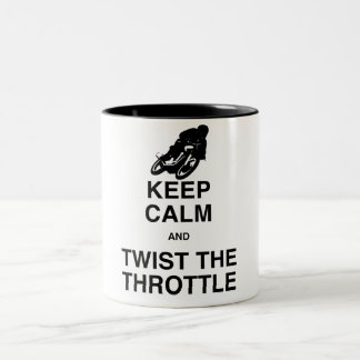 Tasse 2 Couleurs Gardez le calme et tordez la commande de puissance