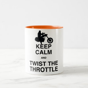 Tasse 2 Couleurs Gardez le calme et tordez la commande de puissance