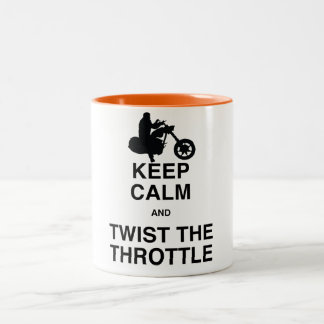Tasse 2 Couleurs Gardez le calme et tordez la commande de puissance