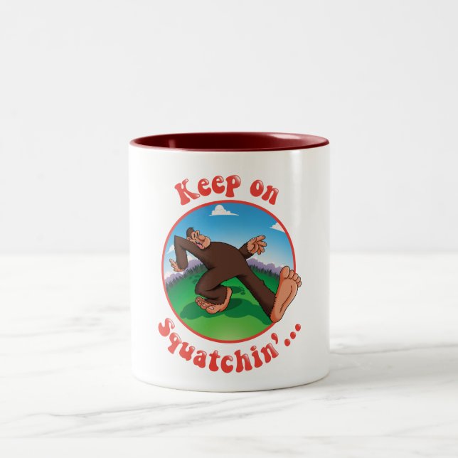 Tasse 2 Couleurs Gardez sur Squatchin'… (Centre)