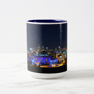 Tasse 2 Couleurs Gare de Kansas City Union en bleu