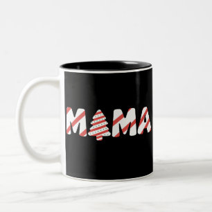 Tasse 2 Couleurs Gâteau en forme de sapin de Noël pour fête de fami