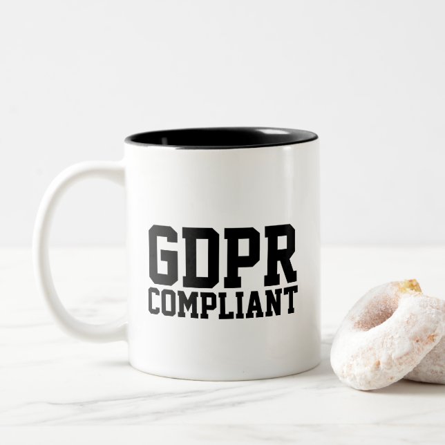 Tasse 2 Couleurs GDPR conforme (Avec donut)