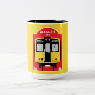 Tasse 2 Couleurs Geeks de train ferroviaire britannique