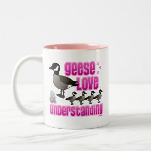 Tasse 2 Couleurs Geese, Love & Understanding