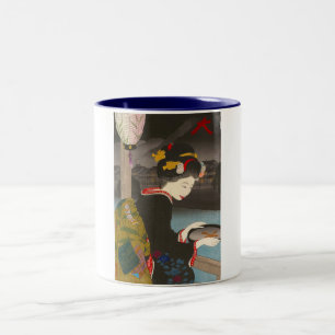 Tasse 2 Couleurs Geisha japonais traditionnel frais de classique de