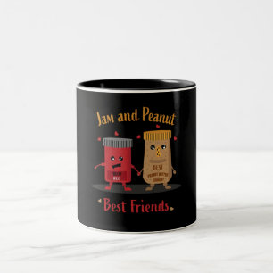 Tasse 2 Couleurs Gelly Et Beurre D'Arachide Sandwich Foodies