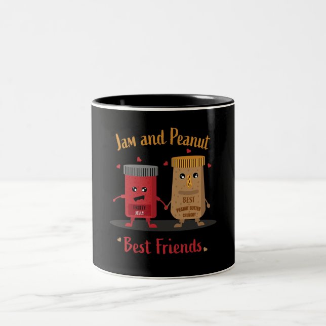 Tasse 2 Couleurs Gelly Et Beurre D'Arachide Sandwich Foodies (Centre)