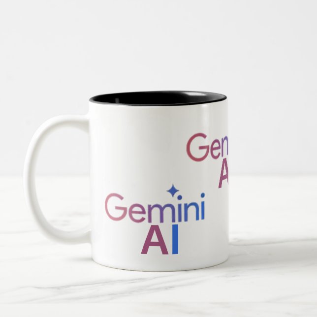 Tasse 2 Couleurs gemini de café AI (Gauche)