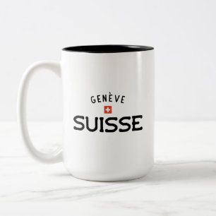 Tasse 2 Couleurs Geneve Suisse en détresse (Genève, Suisse)