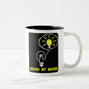 TASSE 2 COULEURS GÉNIE AU TRAVAIL
